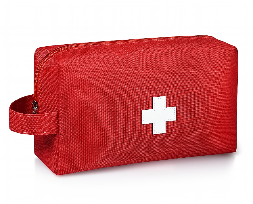 Apteczka pierwszej pomocy, zestaw podróżny czerwony, 24x14x8 cm - MAKEUP First Aid Kit Bag M — Zdjęcie N2