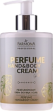 Perfumowany krem do rąk i ciała - Farmona Professional Perfume Hand&Body Cream Gold — Zdjęcie N3