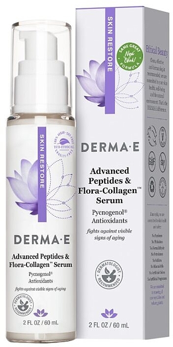 Nawilżające serum na głębokie zmarszczki - Derma E Advanced Peptides & Flora-Collagen™ Serum — Zdjęcie N2