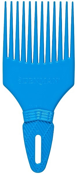 Grzebień do włosów kręconych D17, niebieski - Denman Curl Tamer Detangling Comb Blue — Zdjęcie N1