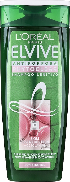 Kojący szampon przeciwłupieżowy - L'Oreal Paris Elvive Phytoclear Antiforfora Shampoo  — Zdjęcie N1