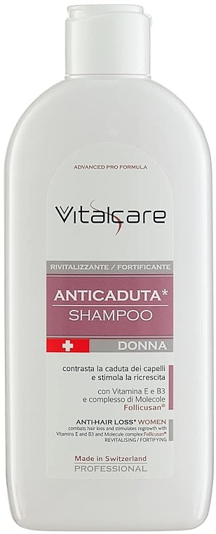 Szampon przeciw wypadaniu włosów dla kobiet - Vitalcare Professional Made In Swiss Anti-Hair Loss Women Shampoo — Zdjęcie N1