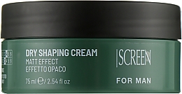 Modelujący krem ​​do włosów z efektem matującym o średnim utrwaleniu - Screen For Man Dry Shaping Cream — Zdjęcie N1