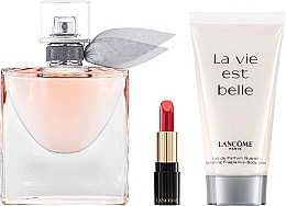 Lancome La Vie Est Belle - Zestaw (edp/50ml + b/lot/50ml+lipstick/1.6g) — Zdjęcie N2