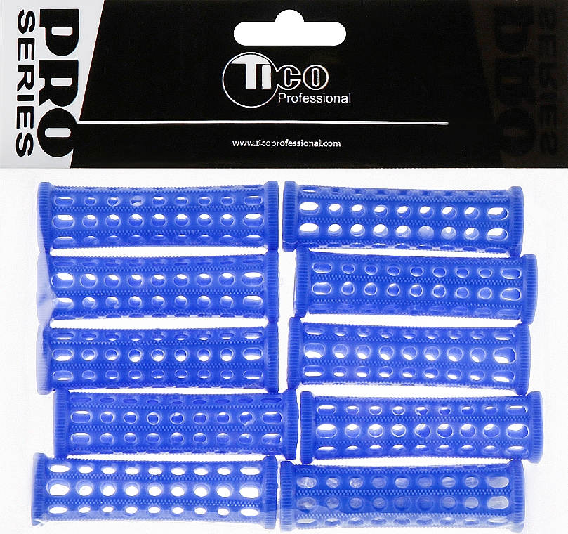 Wałki plastikowe, 20 mm, niebieskie - Tico Professional — Zdjęcie N1