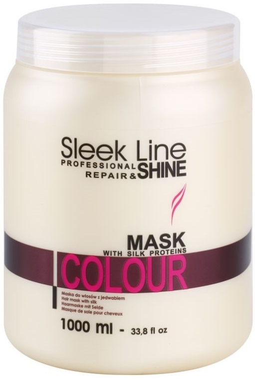 Regenerująca maska do włosów farbowanych - Stapiz Sleek Line Colour Mask — Zdjęcie N2
