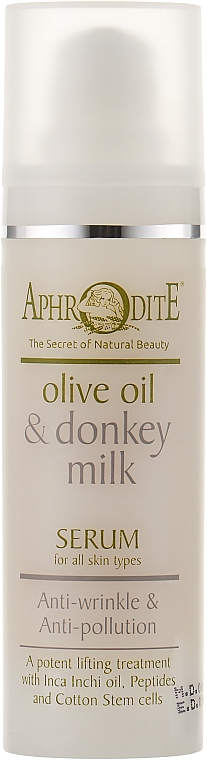 Ochronne serum przeciwstarzeniowe - Aphrodite Olive Oil & Donkey Milk Serum — Zdjęcie N2
