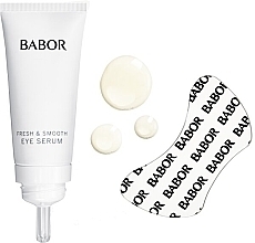 Zestaw - Babor Instant Fresh & Smooth Eye Serum + Patches — Zdjęcie N3