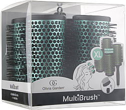 Zestaw - Olivia Garden Multibrush One Size Kit XL (multibrush/4pcs + handle/1pcs) — Zdjęcie N1