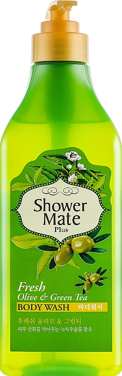 Żel pod prysznic Oliwki i zielona herbata - KeraSys Shower Mate Body Wash Fresh Olive & Green Tea — Zdjęcie N1