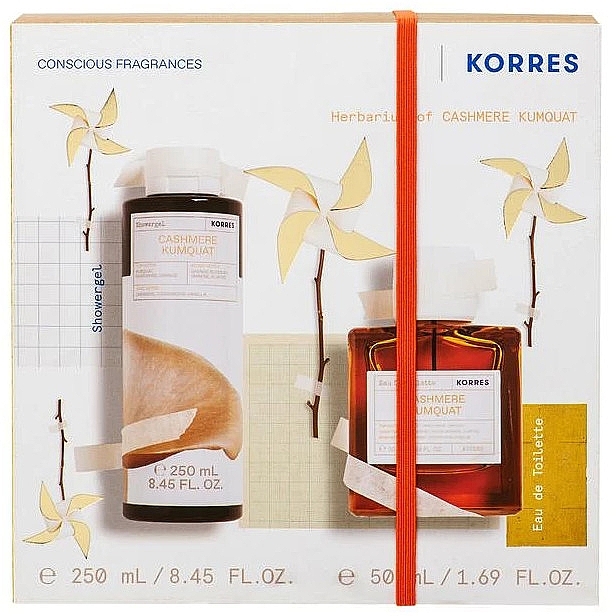 Korres Cashmere Kumquat - Zestaw (edt/50ml + sh/gel/250ml) — Zdjęcie N1