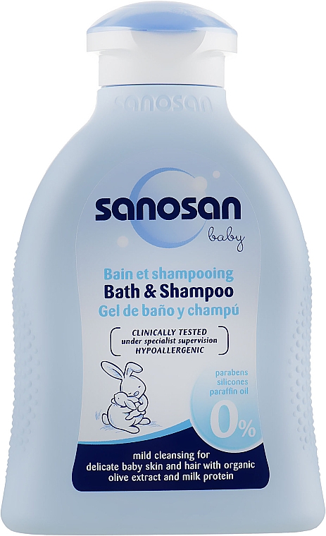 Szampon do włosów i płyn do kąpieli 2 w 1 dla dzieci - Sanosan Baby Bath & Shampoo