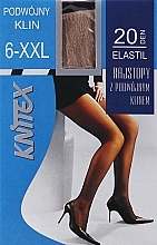 Rajstopy damskie Elastil 20 DEN, visone - Knittex — Zdjęcie N1