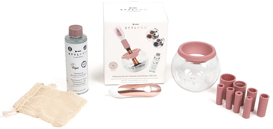 Zestaw do czyszczenia pędzli - Stylideas Stylpro Makeup Brush Cleaner and Dryer Gift Set — Zdjęcie N2