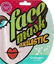 Kup PRZECENA! Nawilżająca maska żelowa w płachcie z kolagenem do twarzy - Bling Pop Collagen Skin Elastic Face Mask *