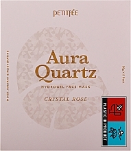 Hydrożelowa maseczka do twarzy z ekstraktem z pereł i róży - Petitfee & Koelf Aura Quartz Hydrogel Face Mask Crystal Rose — Zdjęcie N2