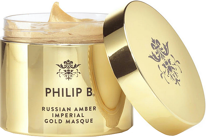 Złota maska do włosów - Philip B Russian Amber Imperial Gold Masque  — Zdjęcie N2