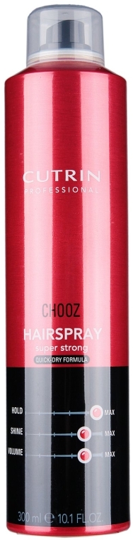 Lakier do bardzo mocnego natychmiastowego utrwalenia - Cutrin Chooz HairSpray Quick-Dry Formula