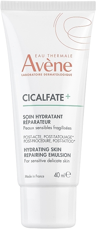 Nawilżająca emulsja regenerująca po zabiegach/po tatuażu - Avène Eau Thermale Cicalfate+ Hydrating Skin Repairing Emulsion — Zdjęcie N1