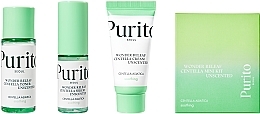 Kup Miniaturowy zestaw kosmetyków z wąkrotką azjatycką - Purito Seoul Wonder Releaf Centella Mini Kit Unscented (toner/30ml + serum/15ml + cream/15ml)
