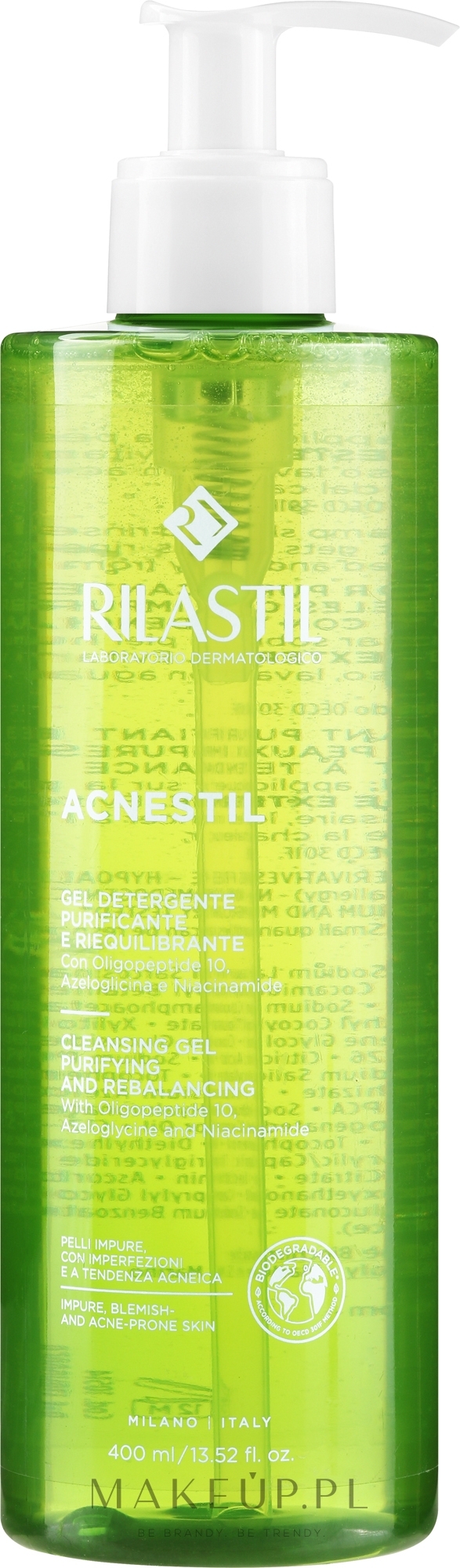 Żel do mycia twarzy - Rilastil Acnestil Face Wash Gel — Zdjęcie 400 ml