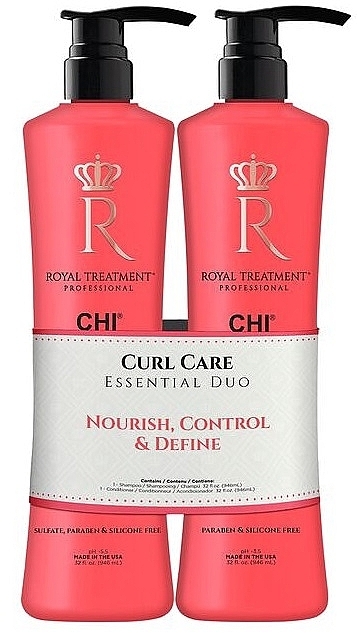 Zestaw - CHI Royal Treatment Curl Care Essentials Duo (shm/946ml + cond/946ml) — Zdjęcie N1