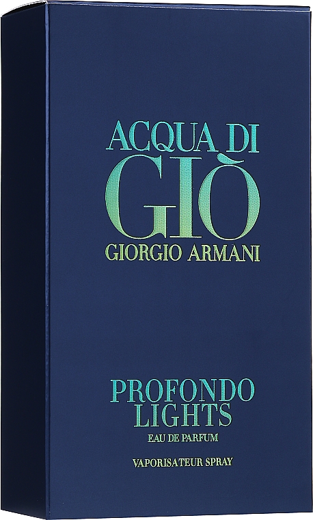 Giorgio Armani Acqua di Gio Profondo Lights - Woda perfumowana — Zdjęcie N2