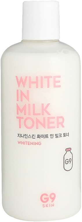 Rozjaśniający tonik do twarzy - G9Skin White In Milk Tone — Zdjęcie N1