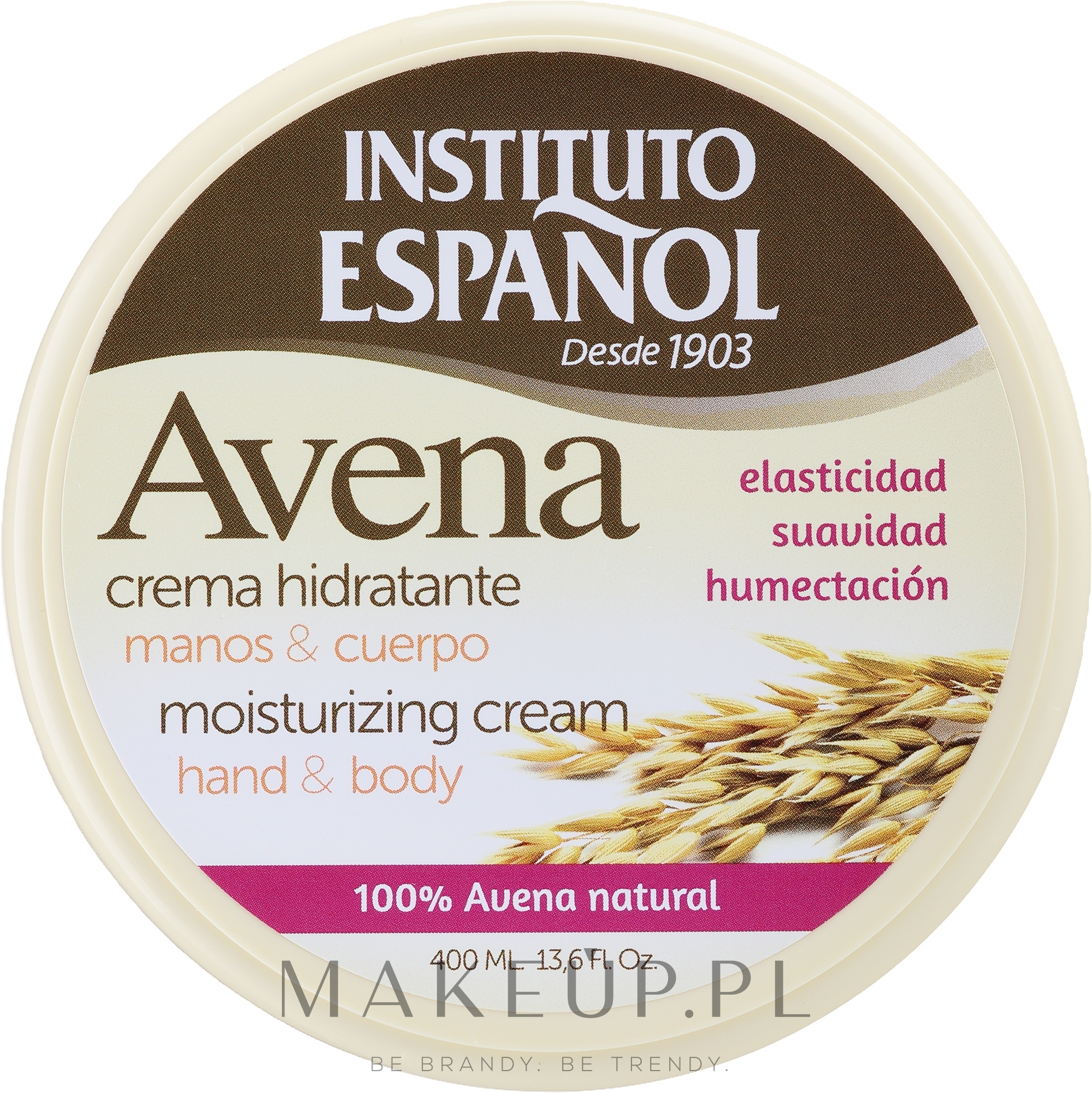 Nawilżający krem do rąk i ciała - Instituto Espanol Avena Moisturizing Cream Hand & Body — Zdjęcie 400 ml