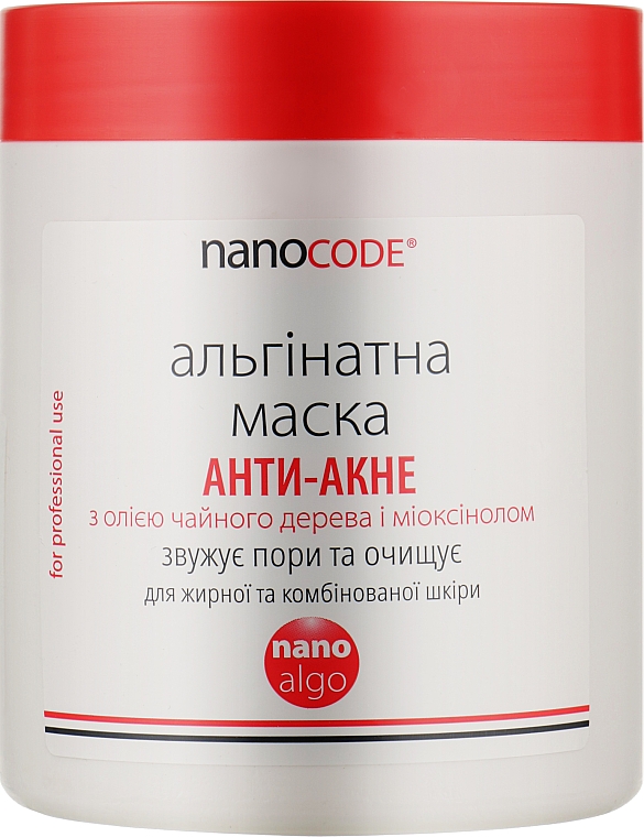 Maska alginianowa z olejkiem z drzewa herbacianego i myoksynolem Anti-acne - NanoCode Algo Masque — Zdjęcie N3
