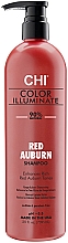 Szampon wzmacniający kolor włosów farbowanych, kasztanowy brąz - CHI Color Illuminate Shampoo Red Auburn — Zdjęcie N2