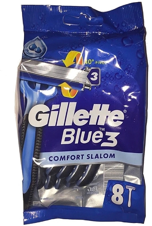 Zestaw jednorazowych maszynek do golenia - Gillette Blue 3 Comfort Slalom — Zdjęcie N1