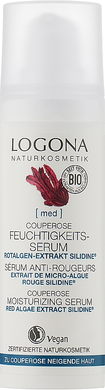 Bio nawilżające serum przeciw trądzikowi różowatemu - Logona Feuchtigkeits Serum Silidine — Zdjęcie N1