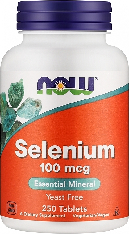 Selen w tabletkach - Now Foods Selenium — Zdjęcie N1