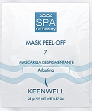 Kup Alginatowa maska wybielająca do twarzy - Keenwell Spa Of Beauty Peel Off Mask Number 7 Whitening with Arbutine