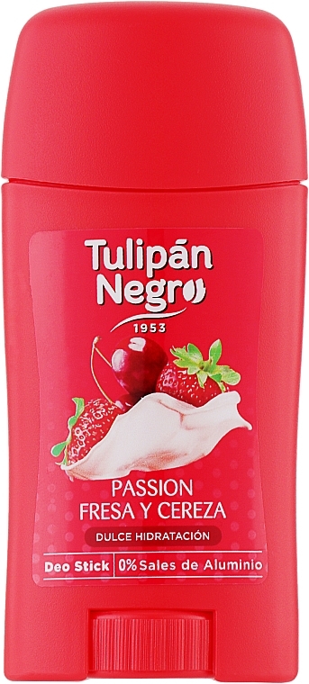 Dezodorant w sztyfcie Truskawka i Wiśnia - Tulipan Negro Deo Stick