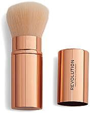 Pędzel kabuki do makijażu - Makeup Revolution Rose Gold Retractable Kabuki Brush — Zdjęcie N2