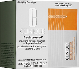 Kup Zestaw rozjaśniający z Witaminą C - Clinique Fresh Pressed Renewing Powder Cleanser with Pure Vitamin C