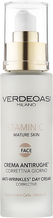 Przeciwzmarszczkowy krem na dzień - Verdeoasi Stamin C Anti-wrinkles Day Cream Corrective — Zdjęcie N1