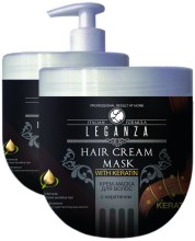 Krem-maska do włosów z keratyną - Leganza Cream Hair Mask With Keratin (bez dozownika) — Zdjęcie N2