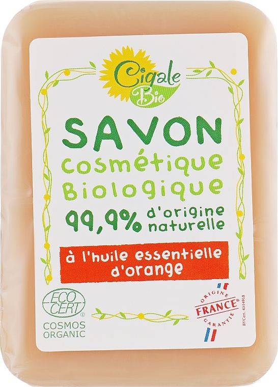 Tonizujące mydło z olejkiem pomarańczowym - La Cigale Bio Soap — Zdjęcie N1