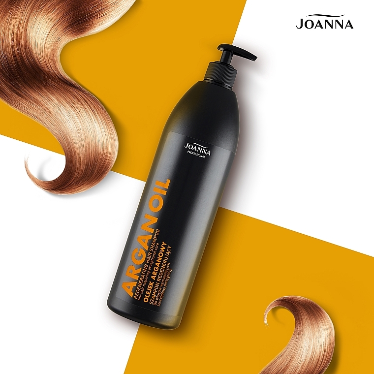 Regenerujący szampon do włosów wymagających szczególnej pielęgnacji z olejem arganowym - Joanna Professional — Zdjęcie N11