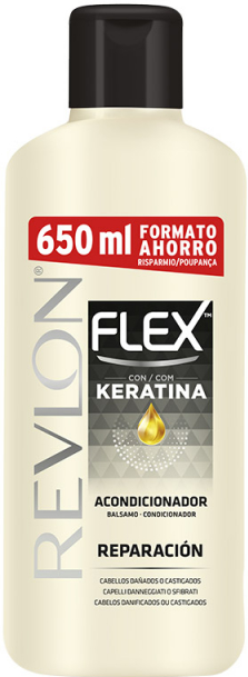 Odżywka z keratyną do włosów farbowanych - Revlon Flex Keratin Balsam Conditioner Damaged Hair — Zdjęcie N1