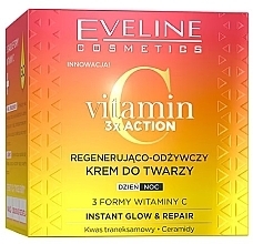Regenerująco-odżywczy krem do twarzy - Eveline Cosmetics Vitamin C 3x Action Instant Glow & Repair Cream — Zdjęcie N1