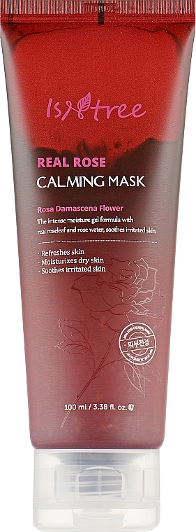 Kojąca maska do twarzy ​​z ekstraktem z róży - IsNtree Real Rose Calming Mask — Zdjęcie N2