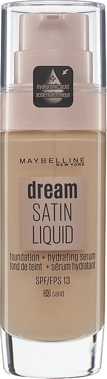 Podkład w kremie nawilżająco-rozświetlający - Maybelline New York Dream Satin Liquid — Zdjęcie N1