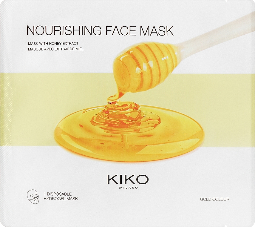 Hydrożelowa odżywcza maska do twarzy z ekstraktem z miodu - Kiko Milano Nourishing Hydrogel Face Mask — Zdjęcie N1