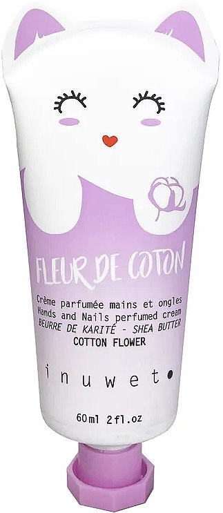 Krem do rąk z bawełną - Inuwet Hand Cream Fleur De Coton — Zdjęcie N1
