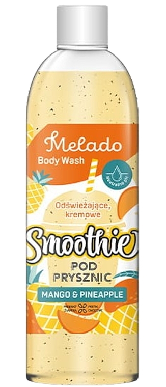 Żel pod prysznic z peelingiem Ananas i mango - Natigo Melado Body Wash Mango And Pineapple — Zdjęcie N1