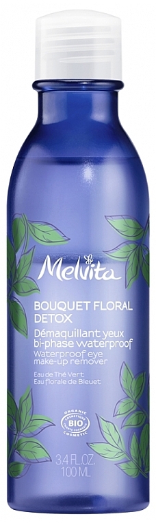 Płyn do demakijażu oczu - Melvita Floral Bouquet Detox Organic Waterproof Eye Makeup Remover — Zdjęcie N1